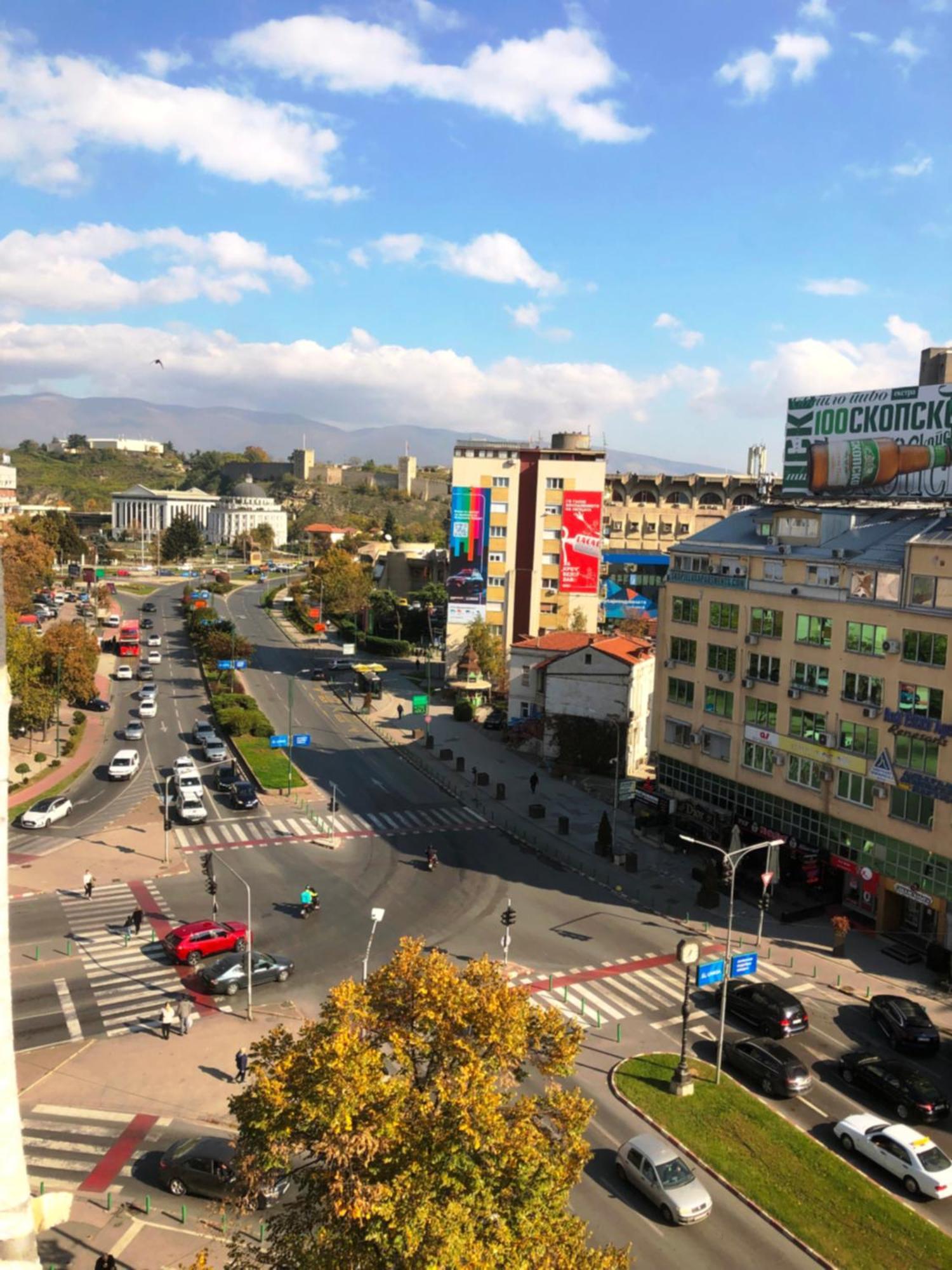 Hotel Room City Square With Great View No Parking Skopje Exterior photo